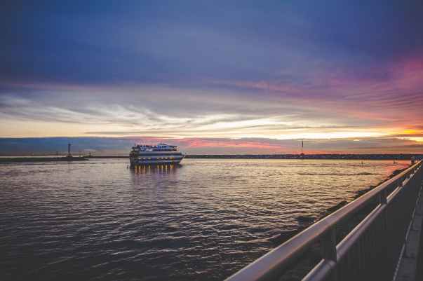 photo of cruise ship on sea